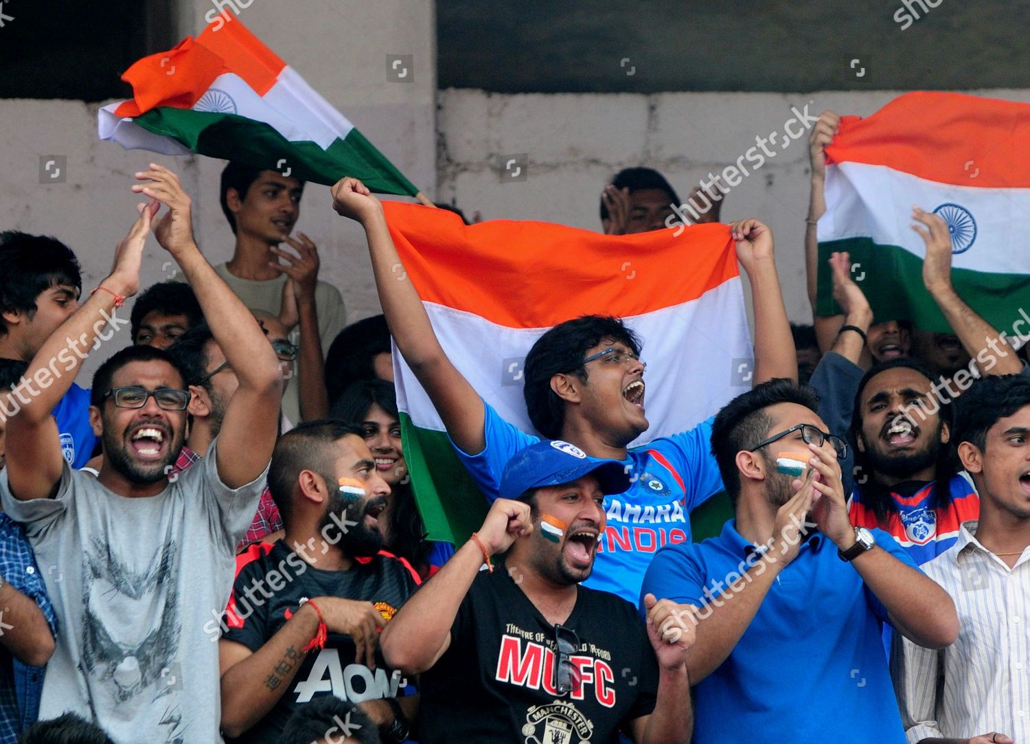 Indian Soccer Fans During Friendly Soccer Editorial Stock Photo - Stock ...