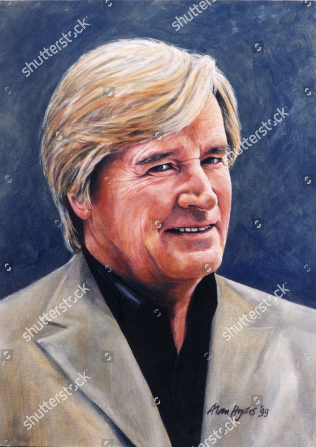 Painting Stars Tv Portrait William Roach Editorial Stock Photo - Stock
