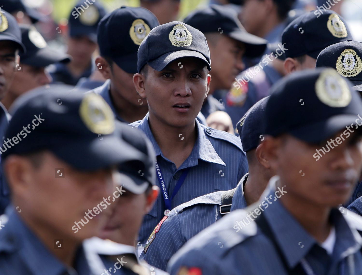 Filipino Policemen Prepare Patrol Ahead Upcoming Editorial Stock Photo ...