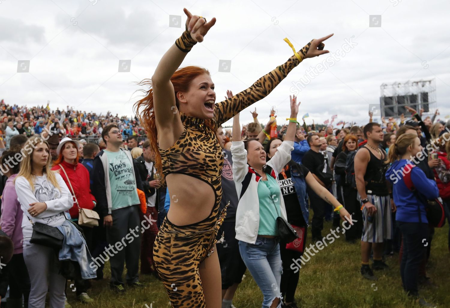 Russian Music Fans React During Openair Editorial Stock Photo - Stock Image  | Shutterstock