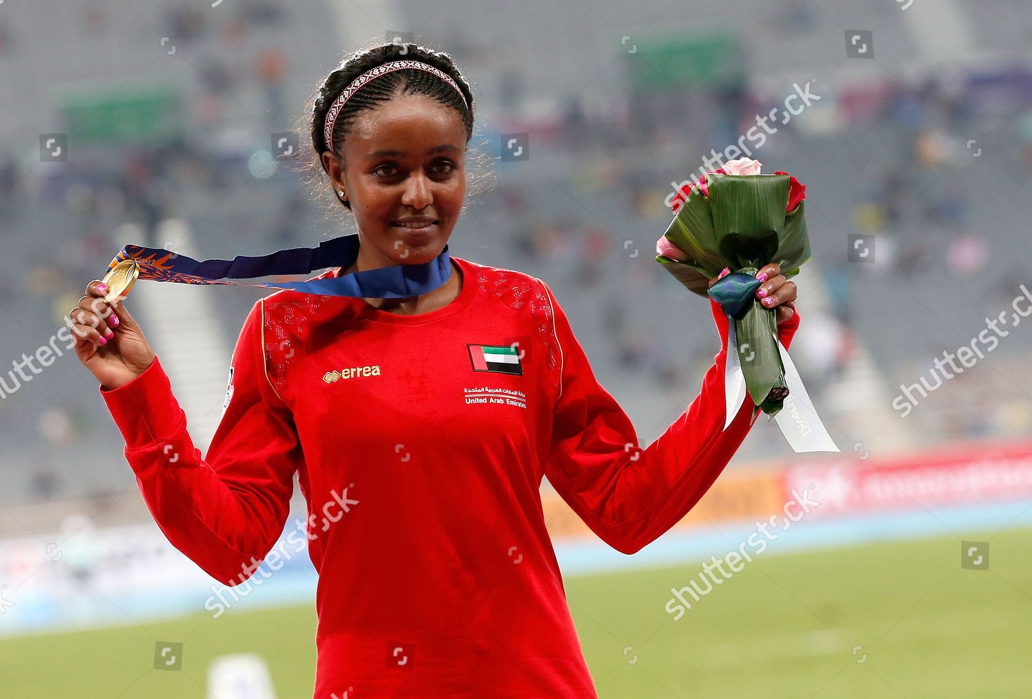 Gold Medalist Alia Mohammed Saeed Mohammed Editorial Stock Photo