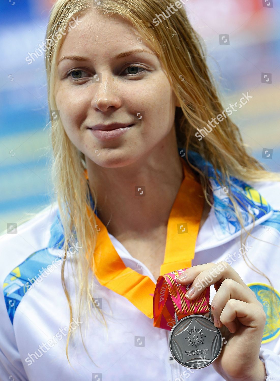 Silver Medalist Yekaterina Rudenko Kazakhstan Celebrates Editorial ...