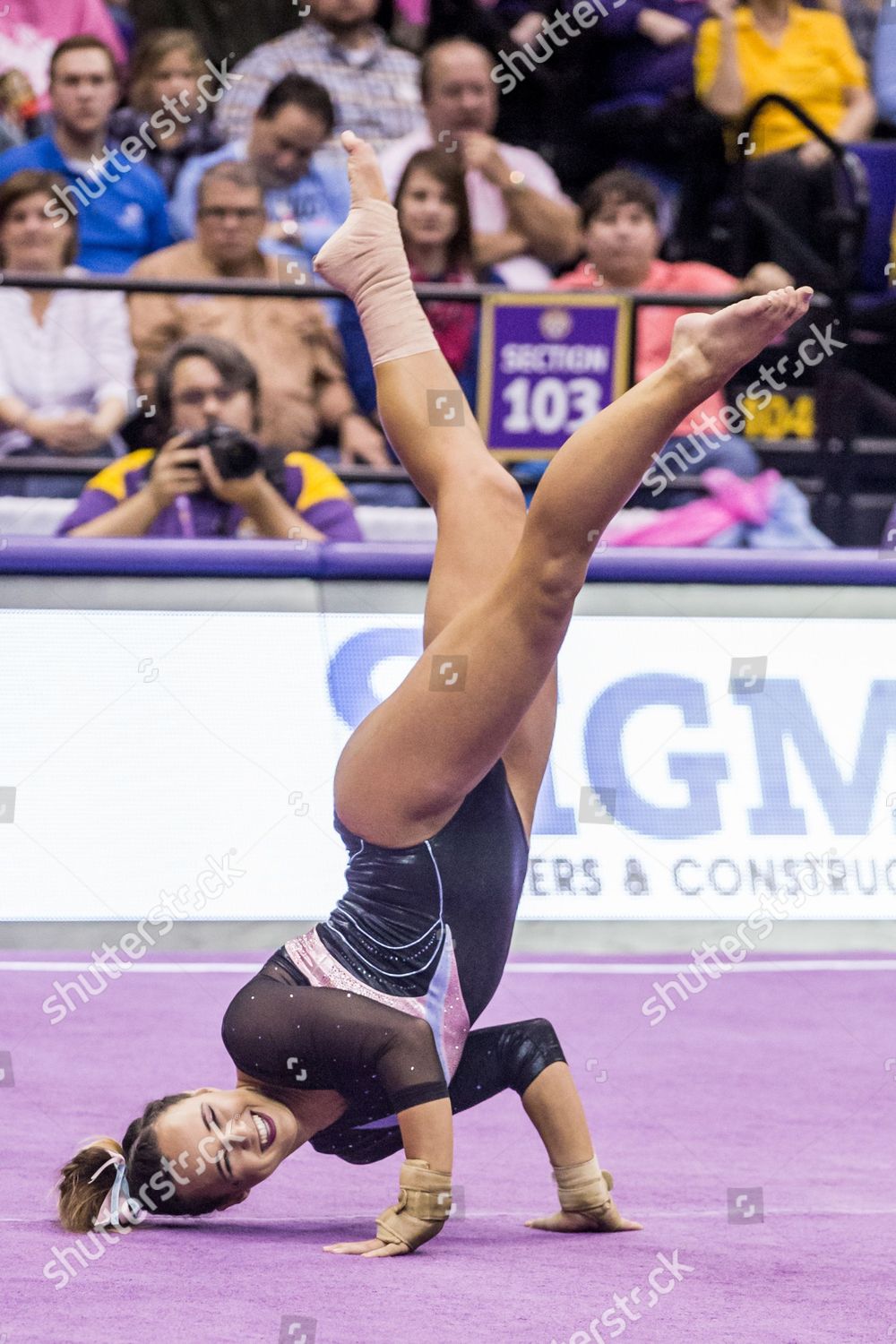 Lsu Tigers Gymnast Ashleigh Gnat Performs Editorial Stock Photo Stock Image Shutterstock