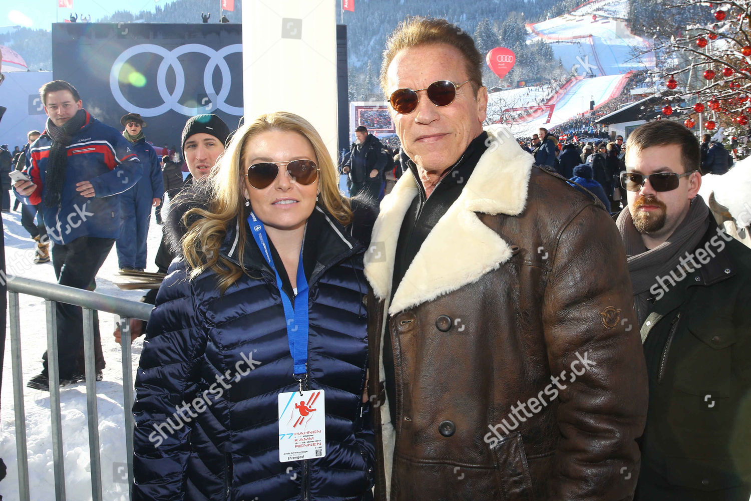 Arnold Schwarzenegger Girlfriend Heather Milligan Editorial Stock Photo