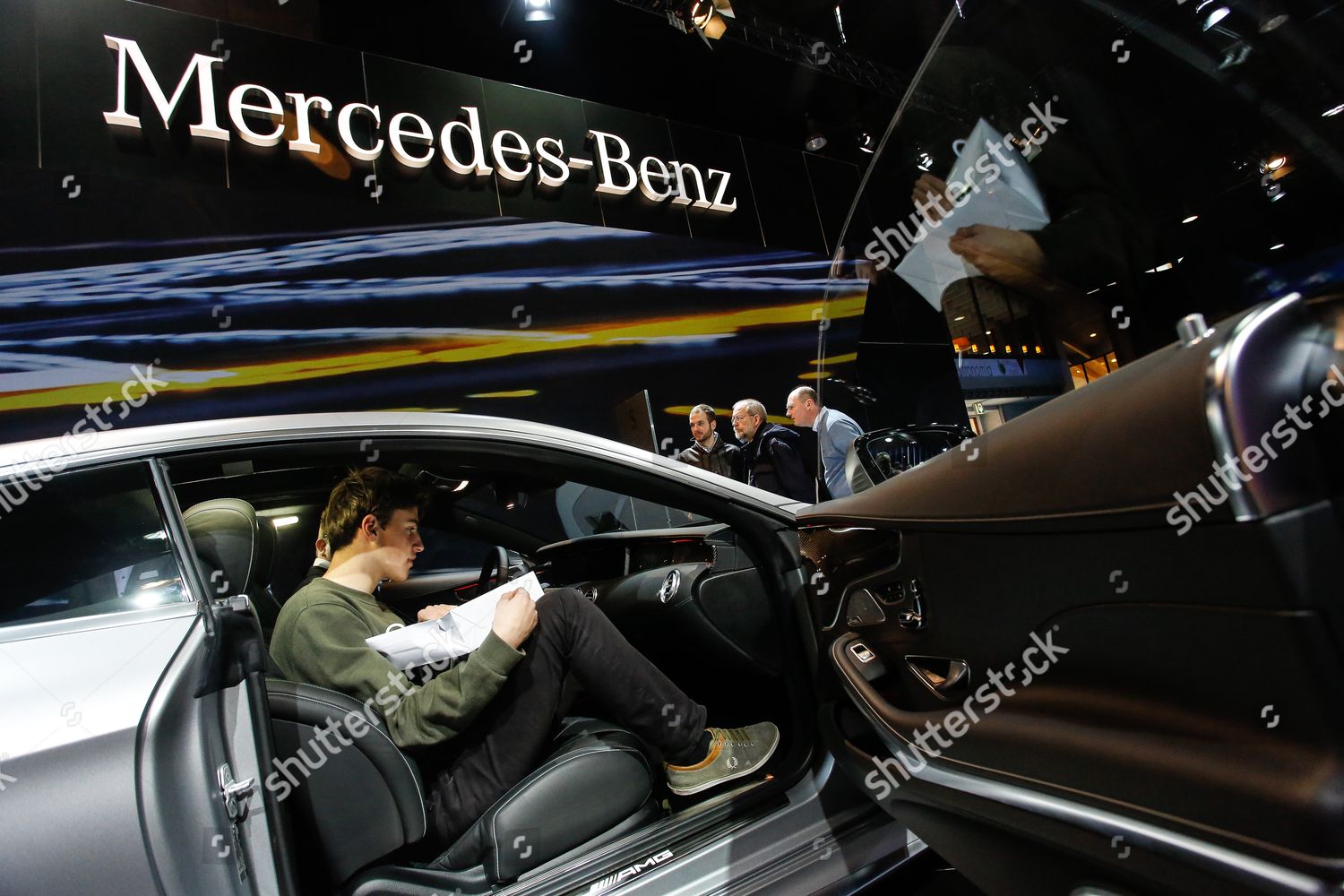 VISIA VISITOR SEATS AMERCEDES-BENZ CAR BRUSSELS Editorial Stock Photo ...