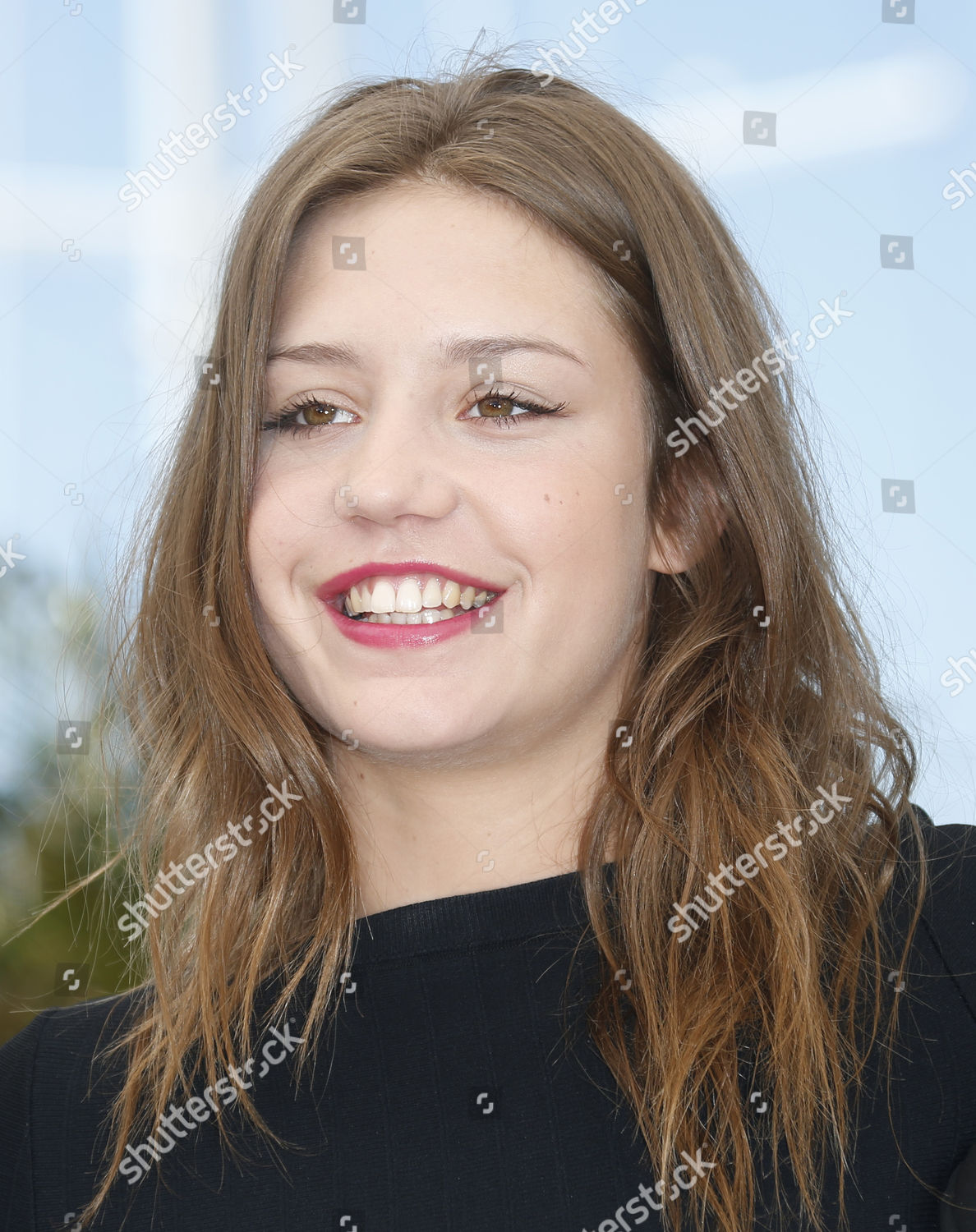 French Actress Adele Exarchopoulos Poses During Editorial Stock Photo