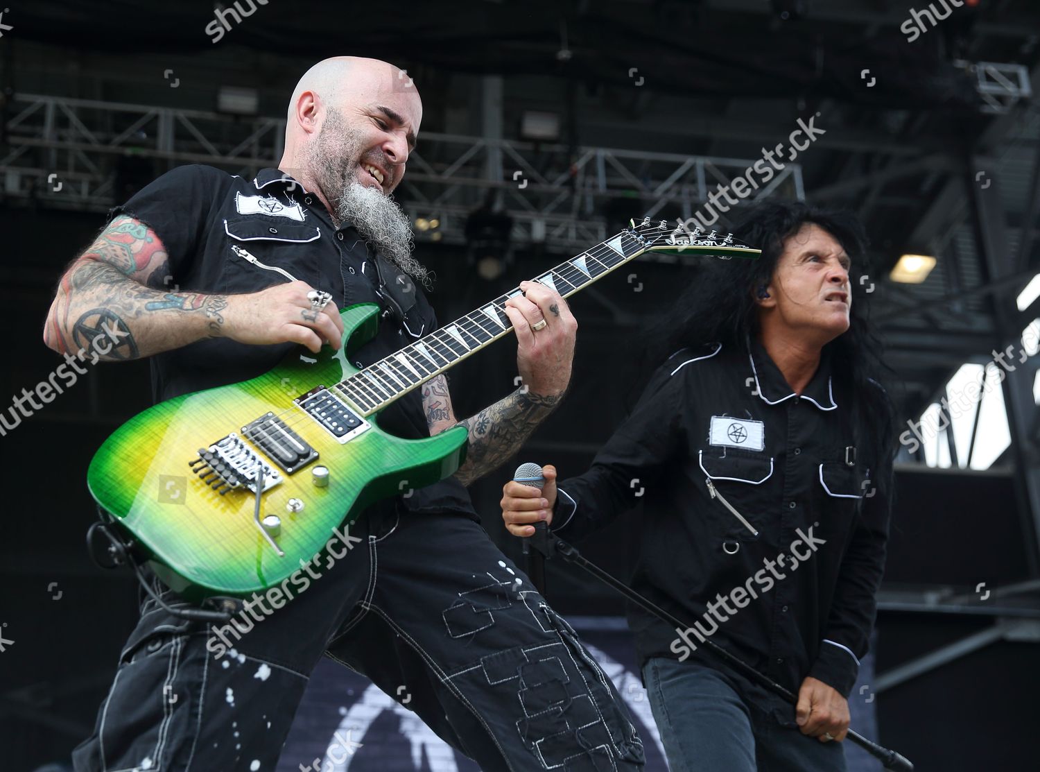 Scott Ian Rosenfeld L Joey Belladonna Editorial Stock Photo - Stock