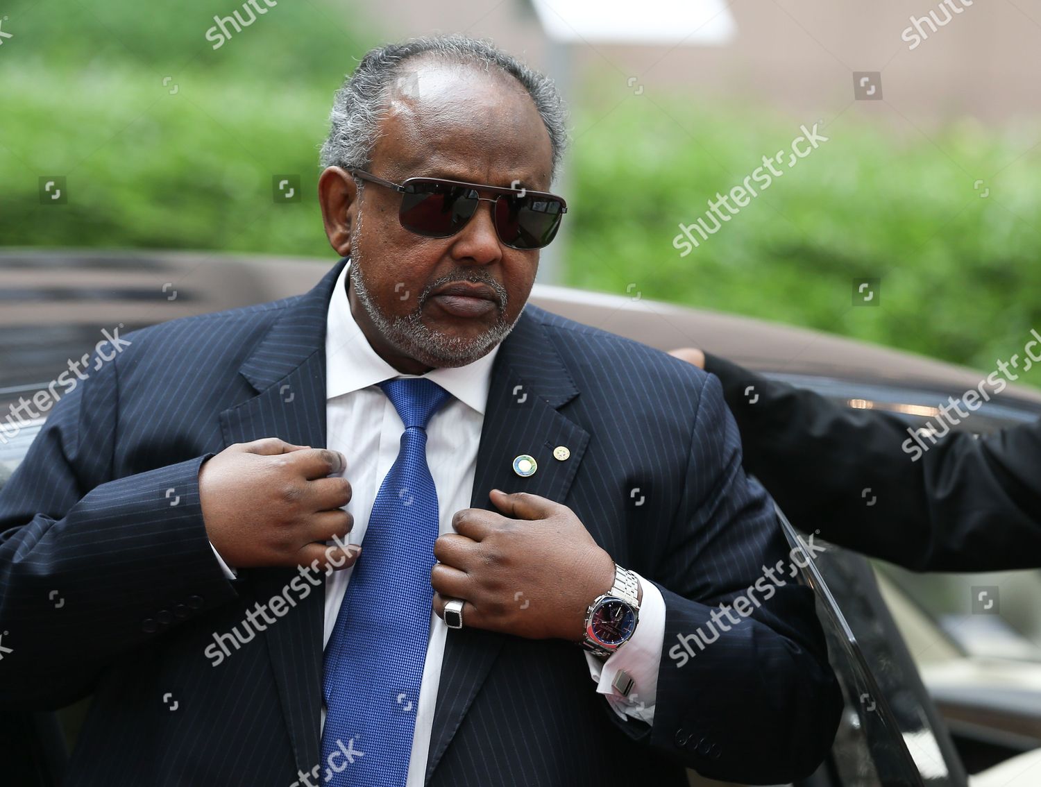 Djiboutis President Ismail Omar Guelleh Arrives Editorial Stock Photo