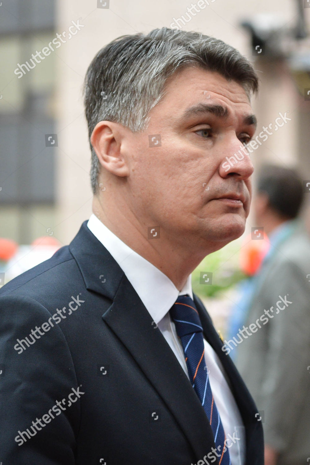 Croatian Prime Minister Zoran Milanovic Arrives Editorial Stock Photo