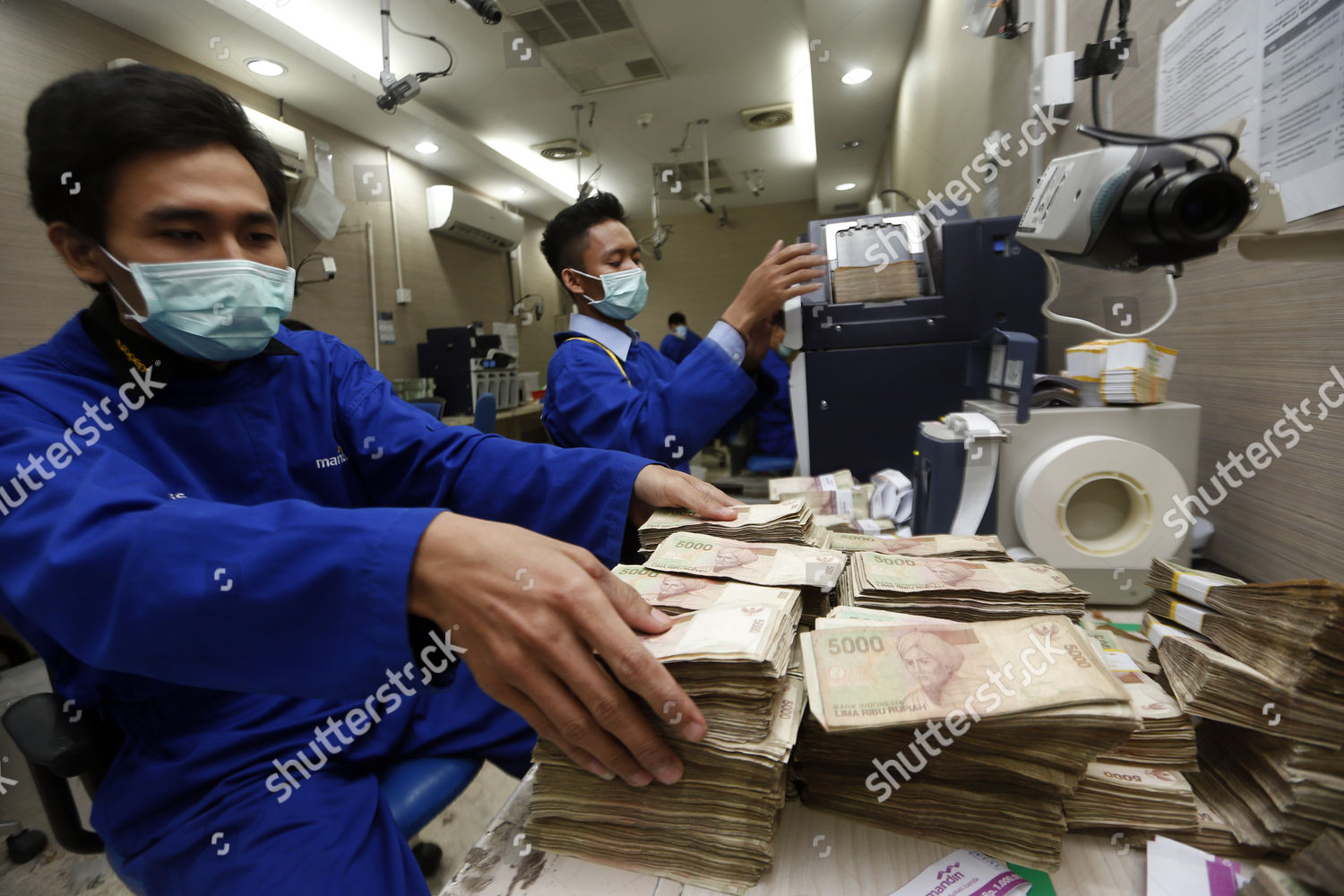 Indonesian State Owned Bank Mandiri Employees Check Editorial Stock Photo Stock Image Shutterstock<script async src=