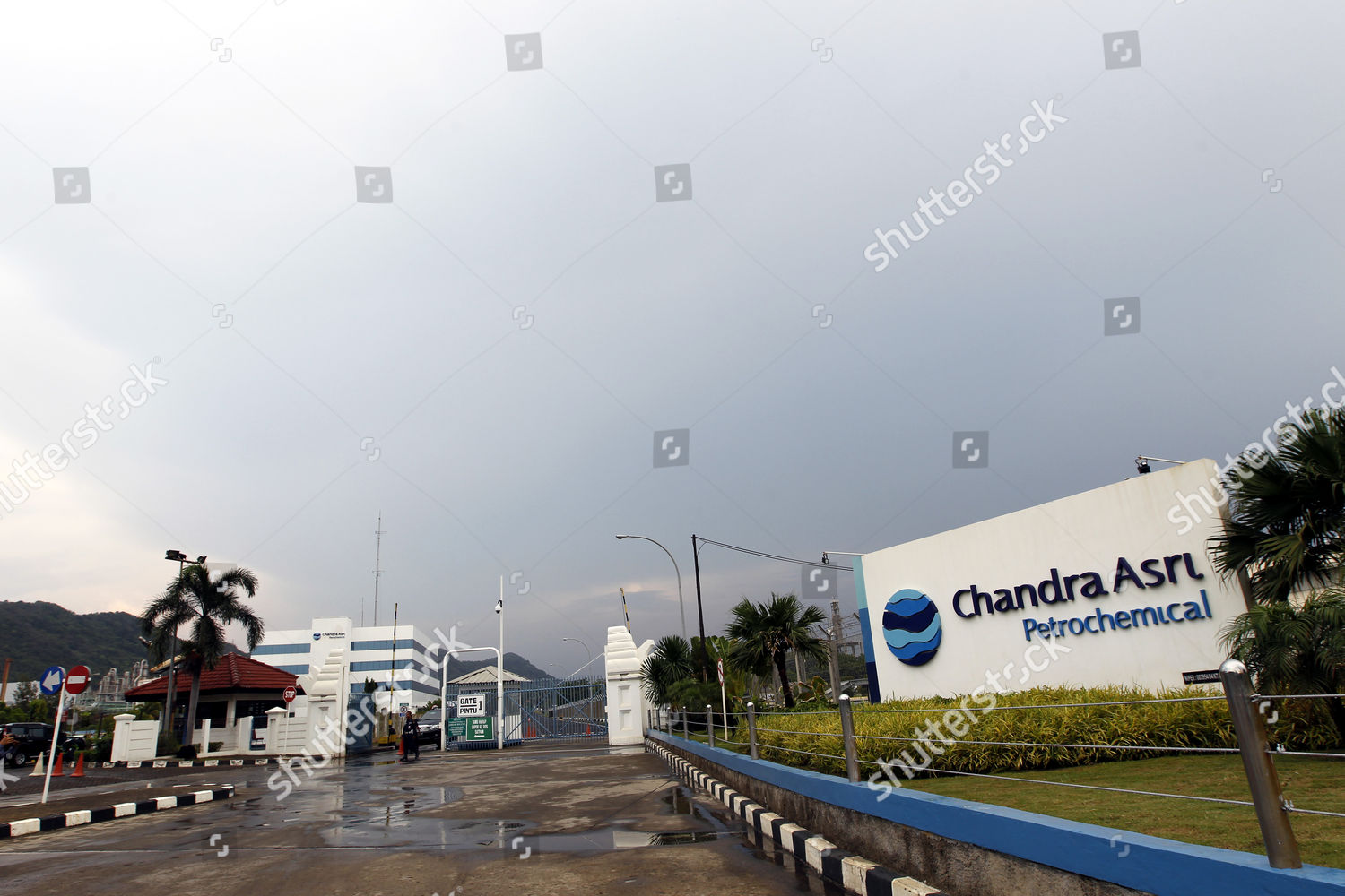 Sign Pt Chandra Asri Petrochemical Tbk Cab Editorial Stock Photo