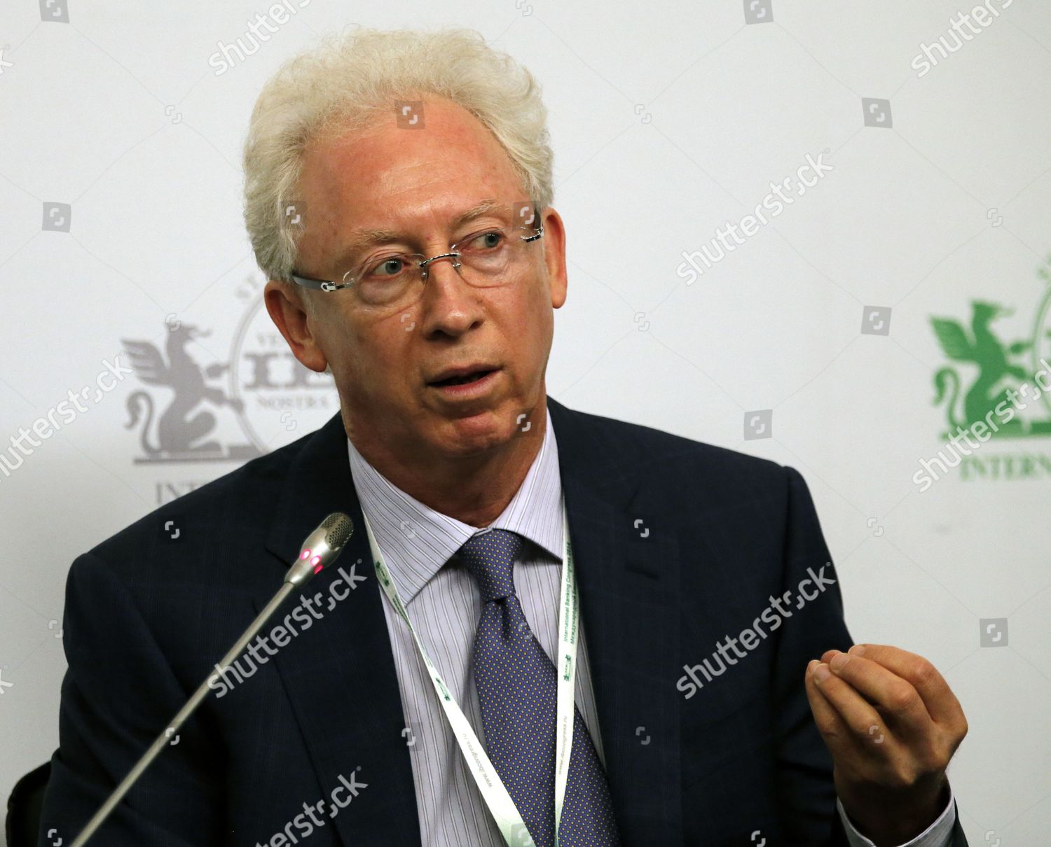 Oleg Vyugin Chairman Board Mdmbank Speaks Editorial Stock Photo - Stock ...