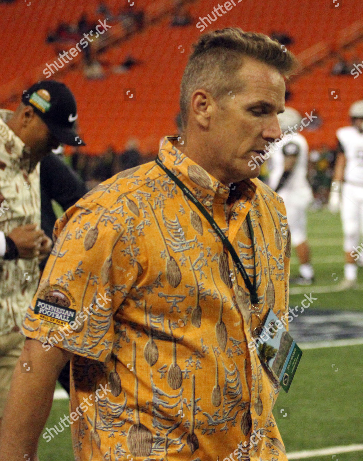 Polynesian Hof Member Rich Miano During Action Editorial Stock