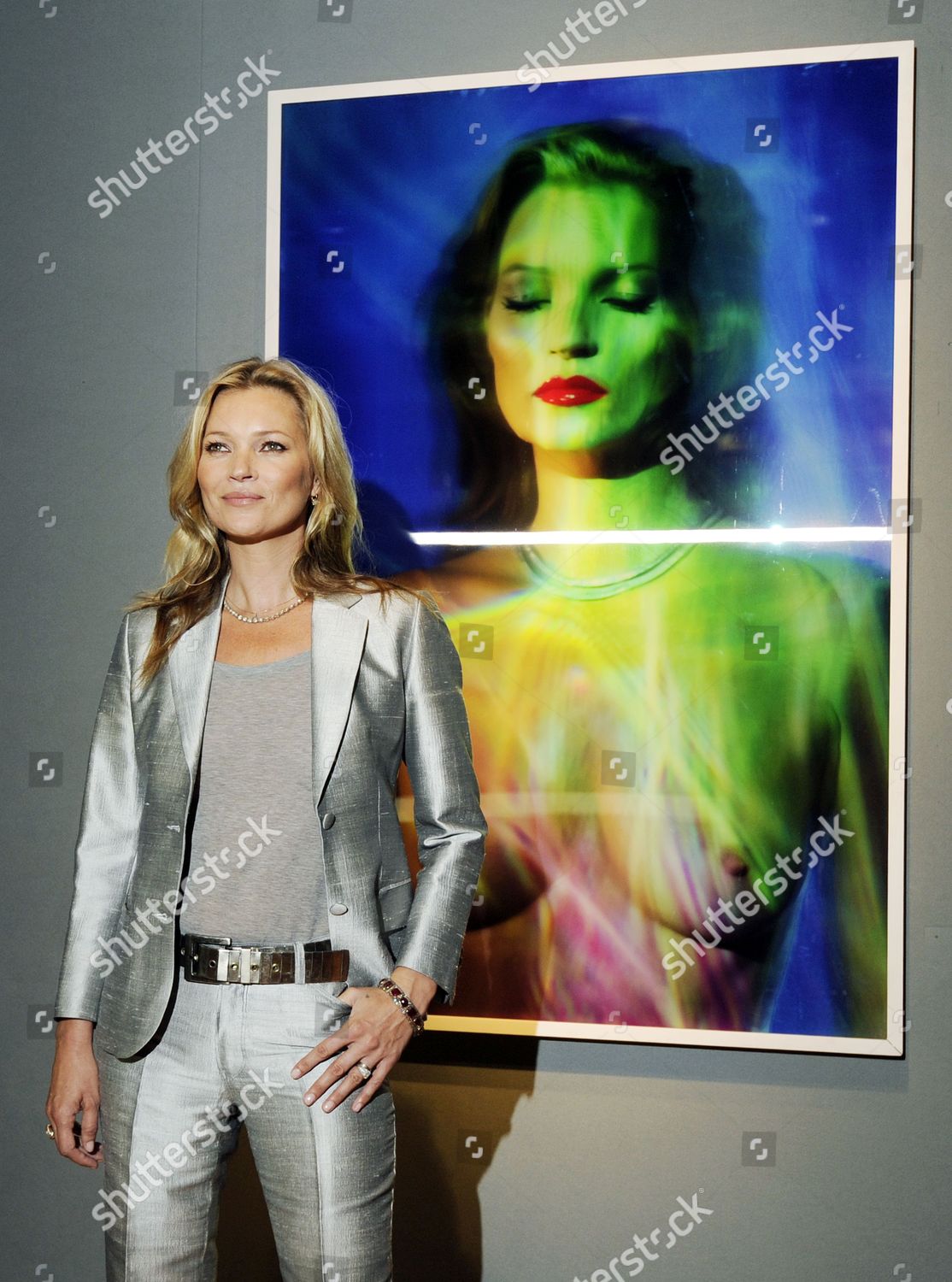 British Model Kate Moss Poses Next Editorial Stock Photo - Stock Image