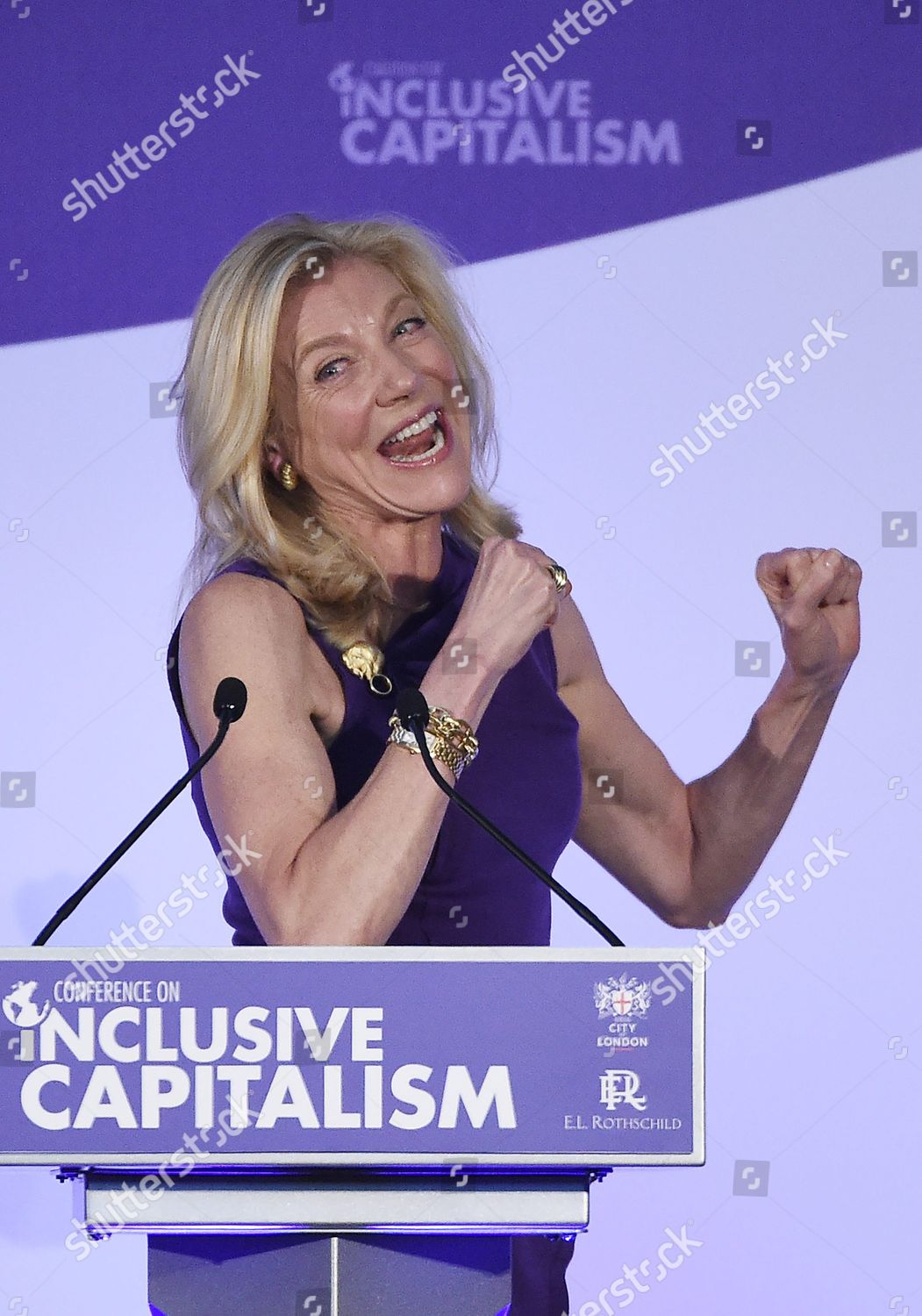 Lady Lynn Forester De Rothschild Reacts Editorial Stock Photo - Stock ...