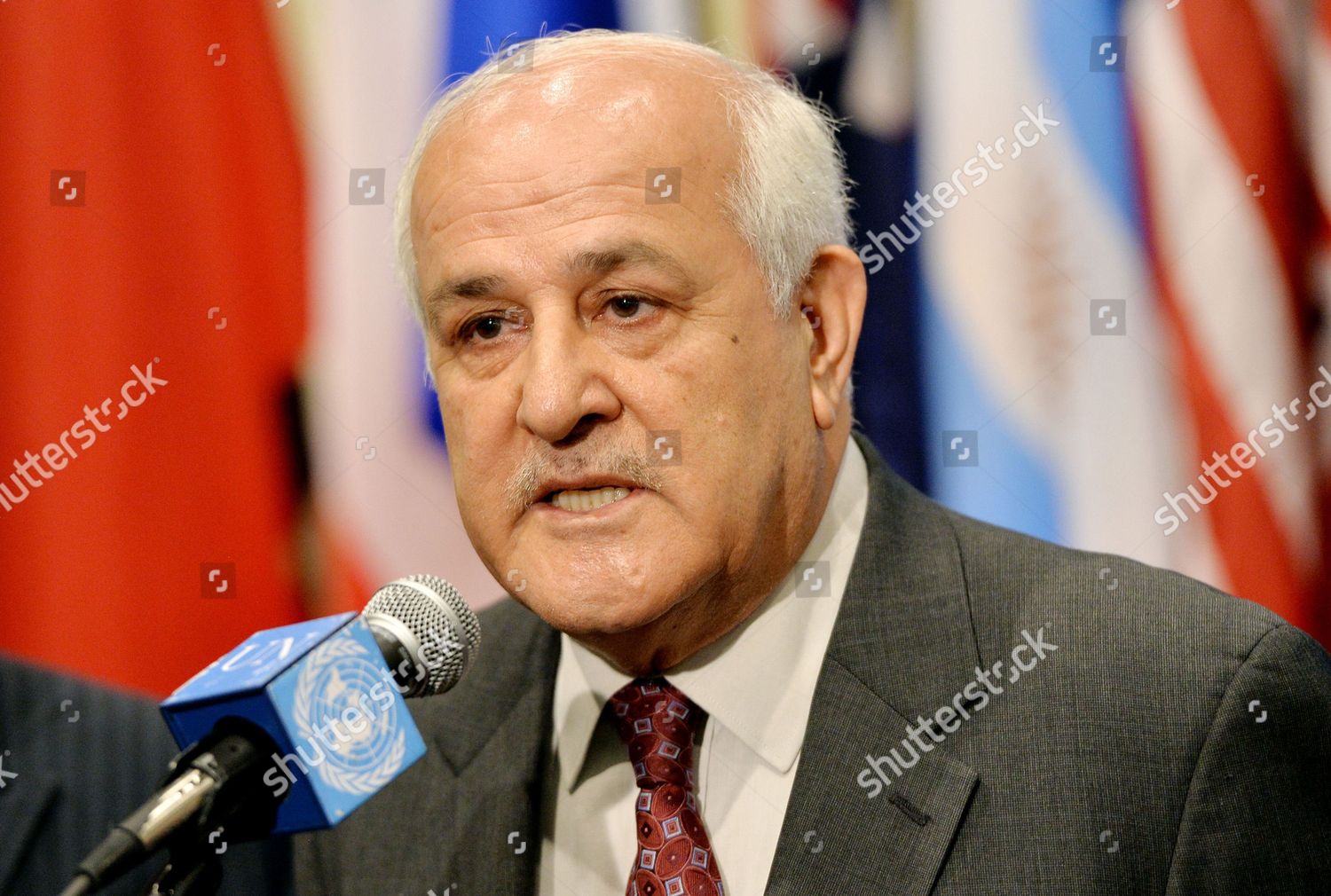Dr Riyad H Mansour Ambassador Permanent Editorial Stock Photo Stock