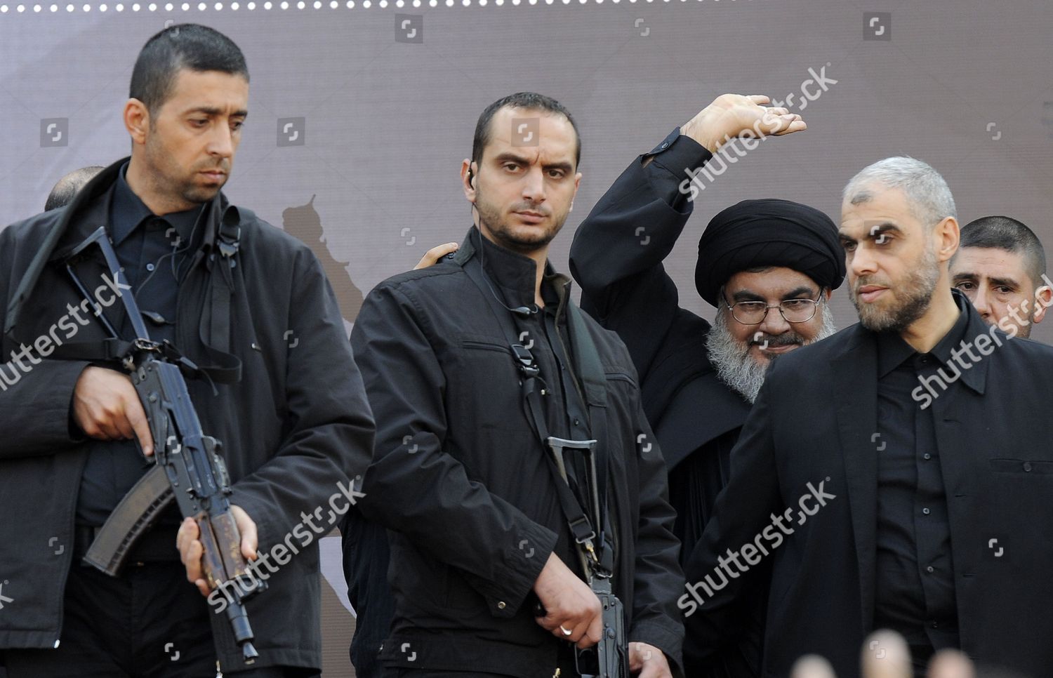 Hezbollah Leader Sayyed Hassan Nasrallah 2r Editorial Stock Photo ...