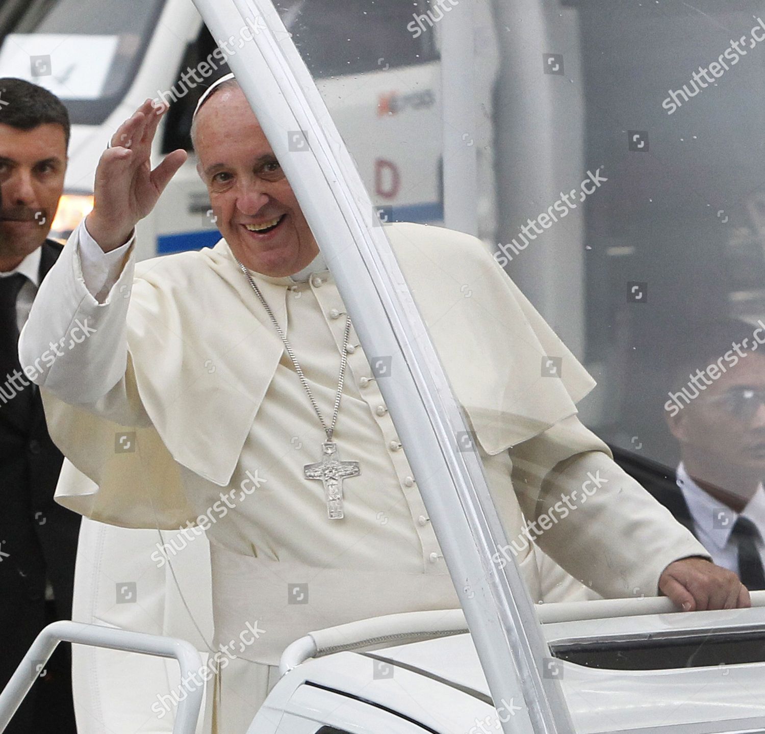 Pope Francis C Waves Popemobile Filipino Editorial Stock Photo - Stock ...