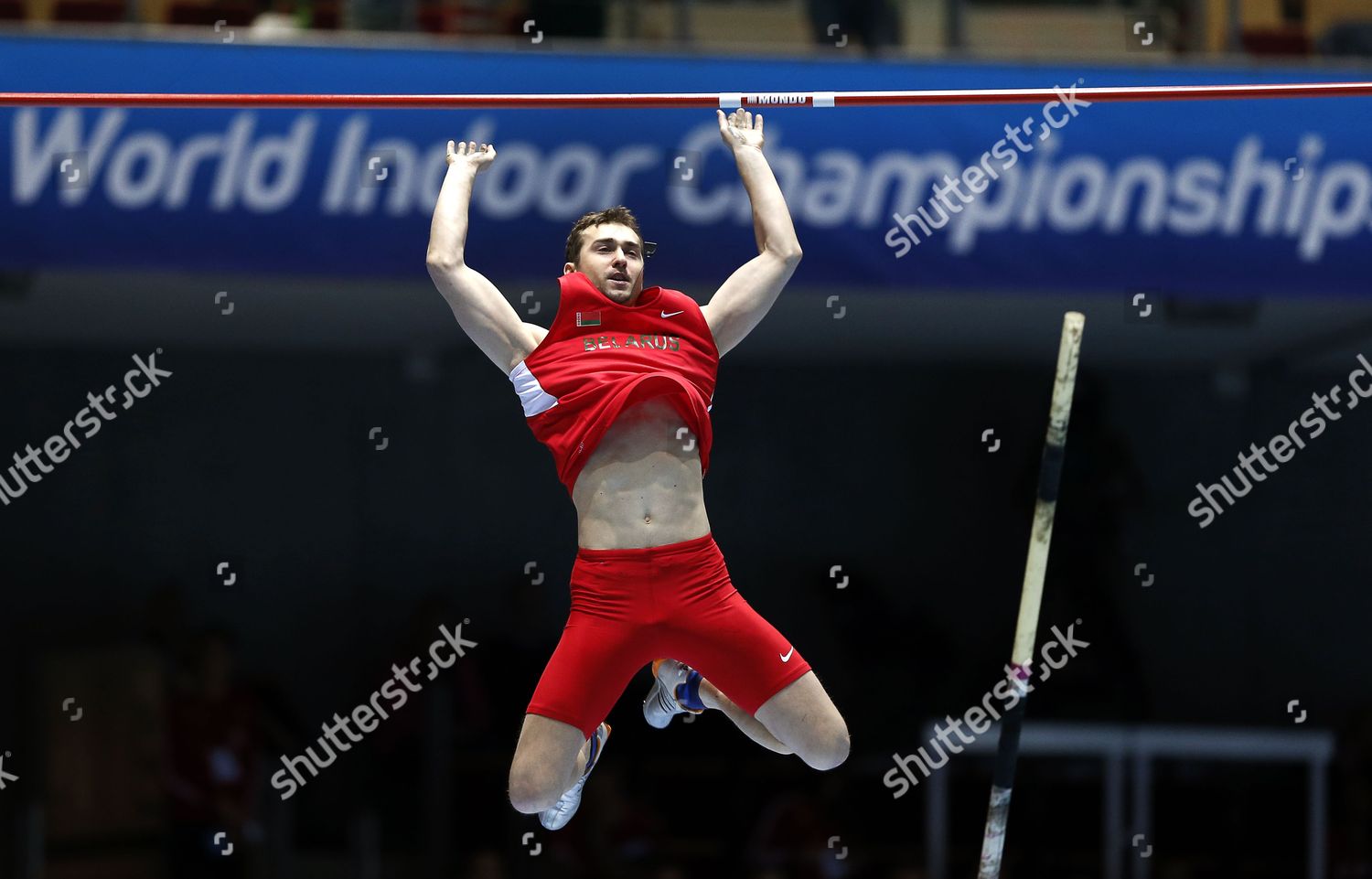Andrei Krauchanka Belarus Competes Pole Vault Editorial Stock Photo