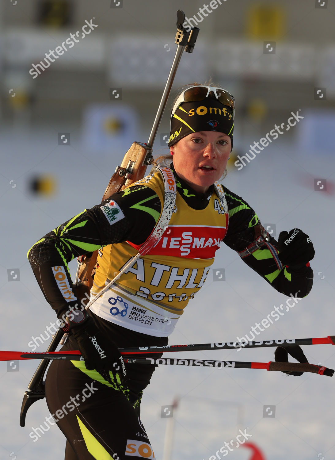 Marie Dorin Habert France Attends Training Editorial Stock Photo 