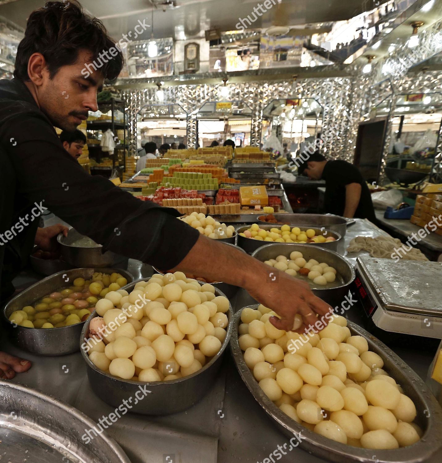 Pakistan Vendors Sell Sweets Ahead Biggest Editorial Stock Photo