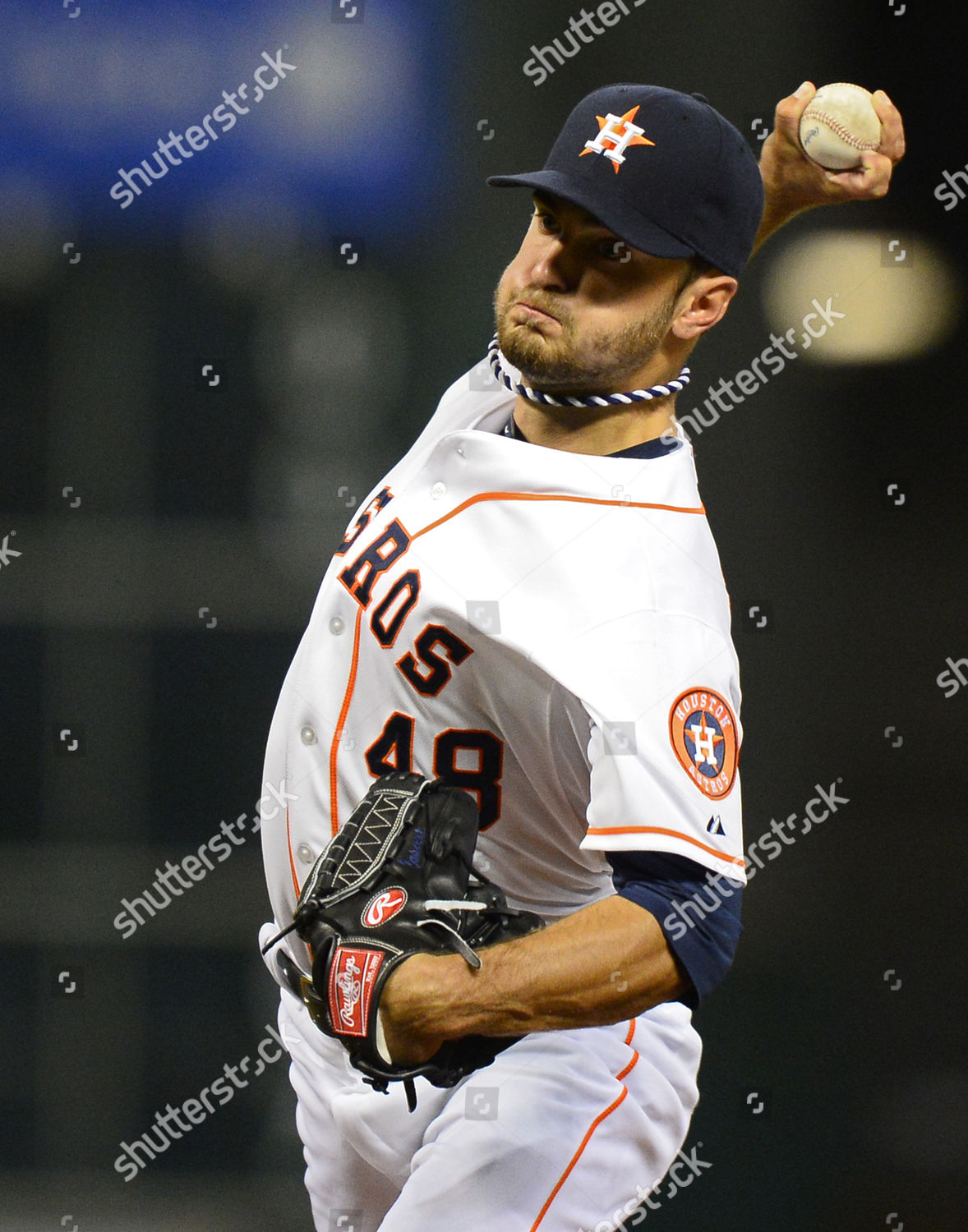 Houston Astros Starting Pitcher Jarred Cosart Editorial Stock Photo ...