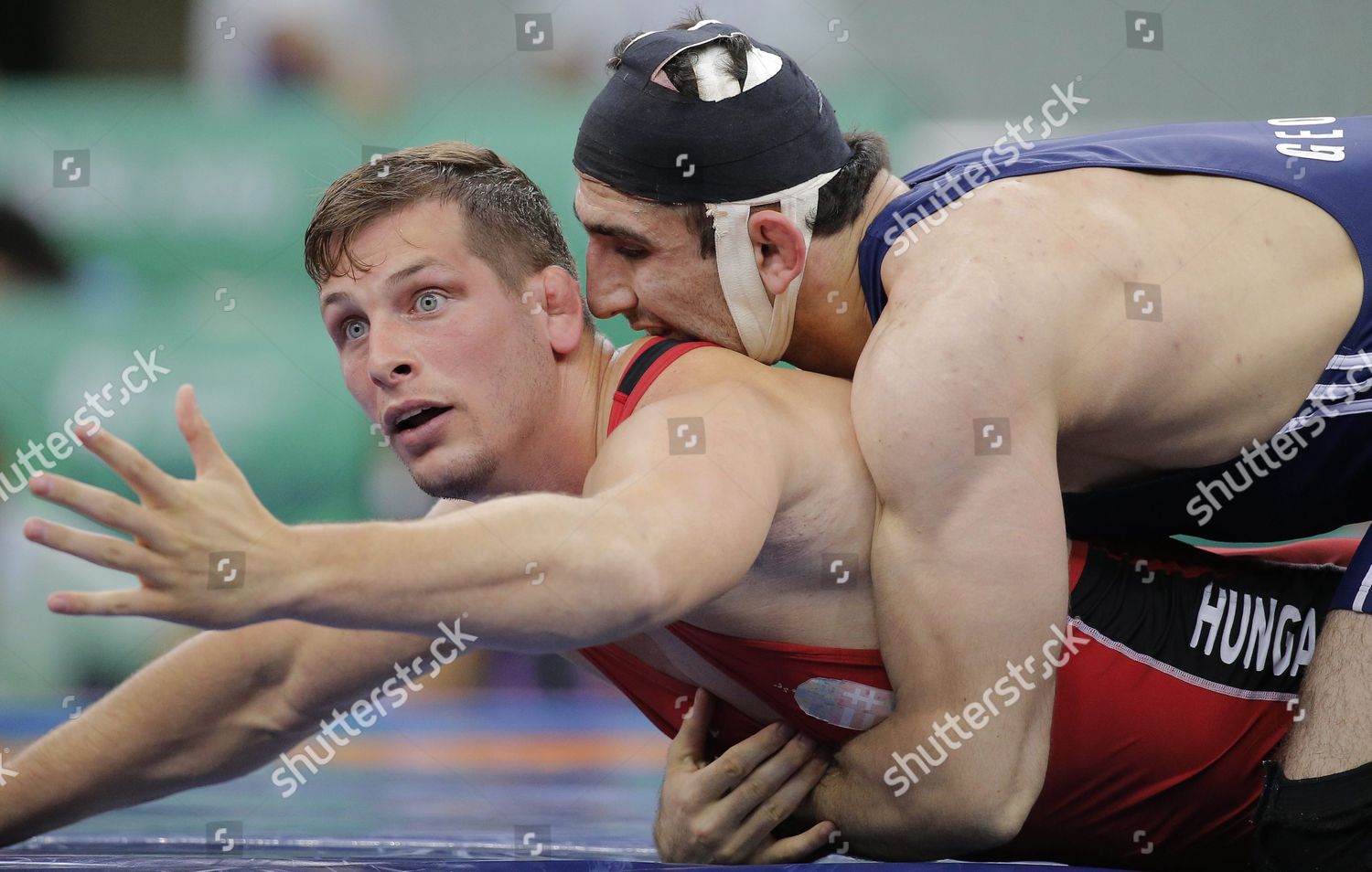 Bronze Medalist Sandro Aminashvili Blue Editorial Stock Photo