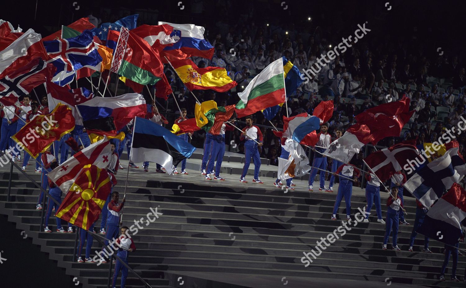 Actors Wave National Flags During Opening Editorial Stock Photo Stock