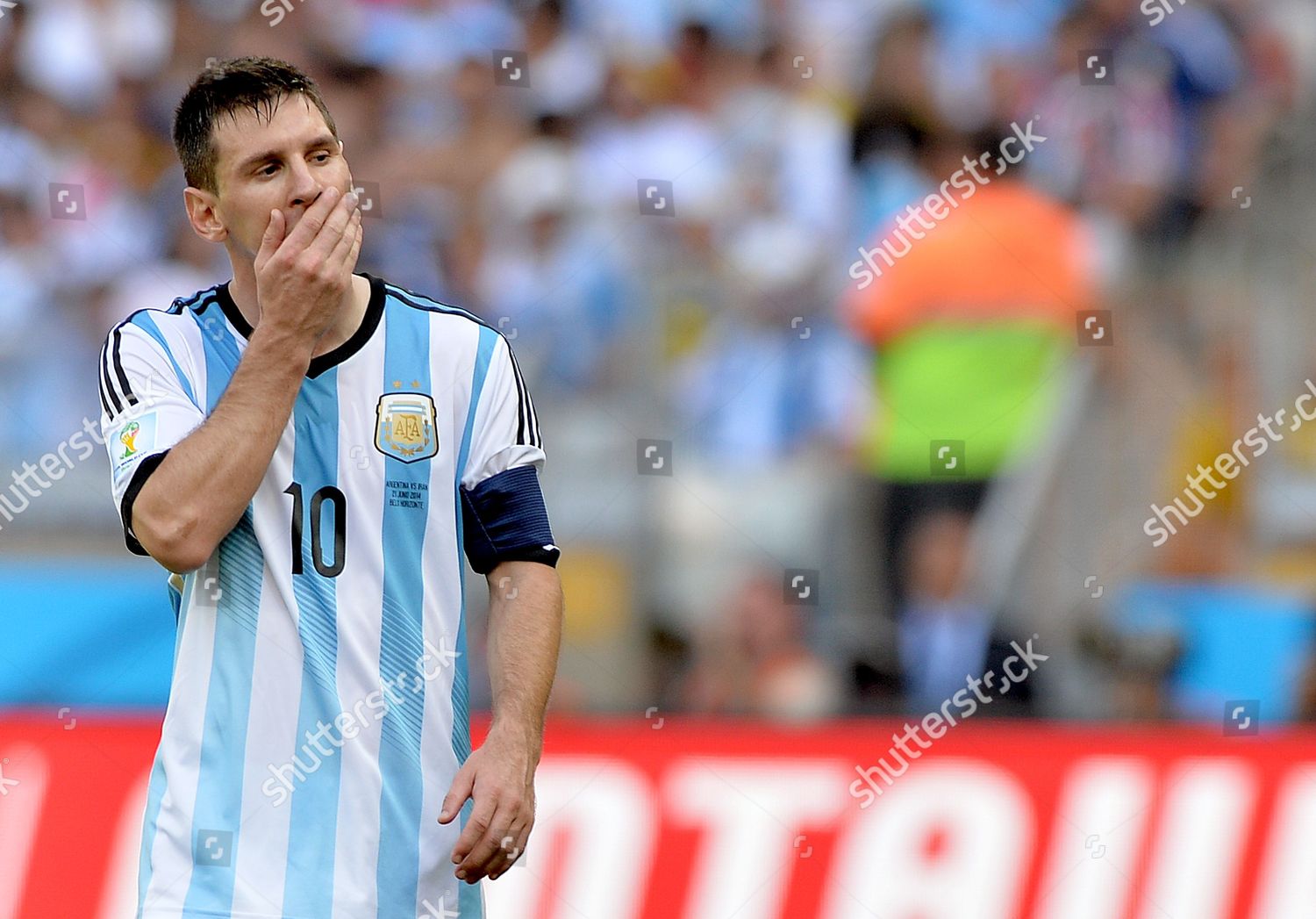 LIONEL MESSI ARGENTINA REACTS DURING FIFA Editorial Stock Photo - Stock ...