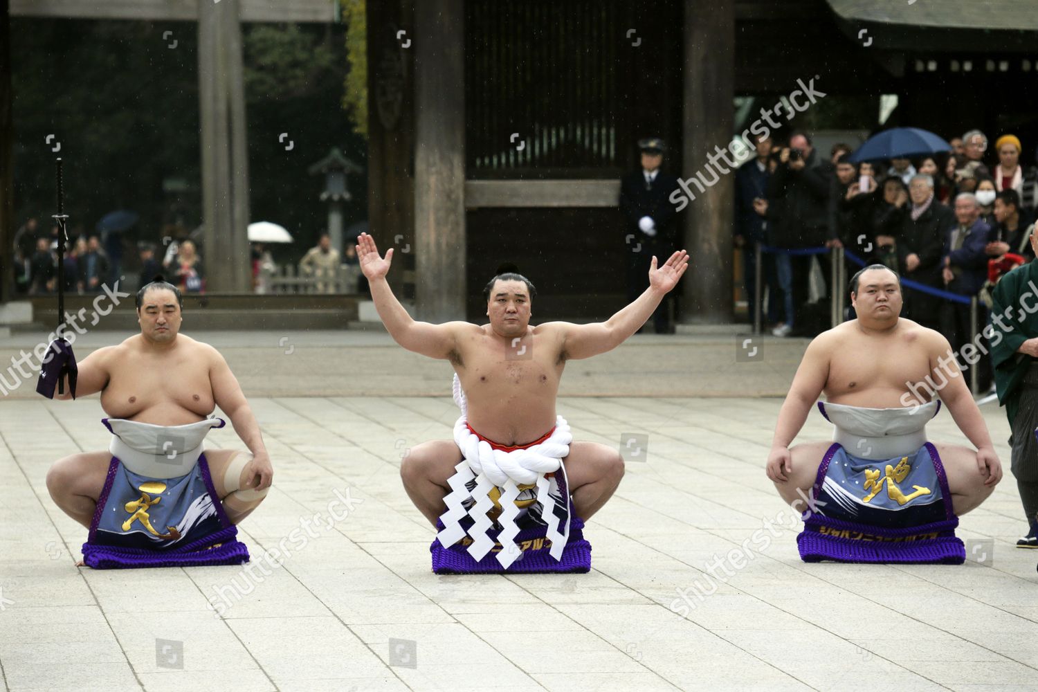 Yokozuna Grand Champion Sumo Wrestler Harumafuji Editorial Stock Photo
