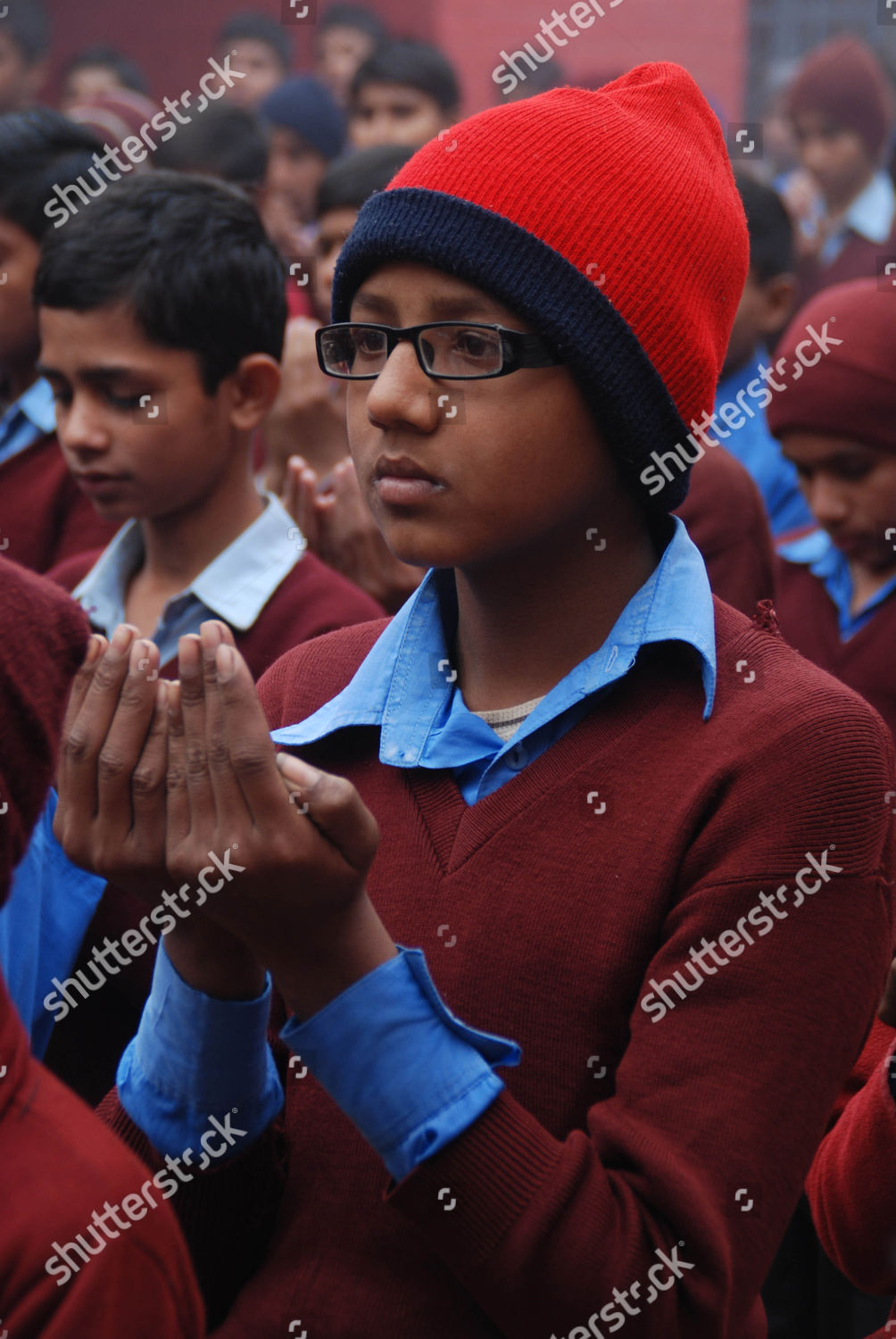 Pakistani School Boys Pray Victims Who Editorial Stock Photo - Stock ...