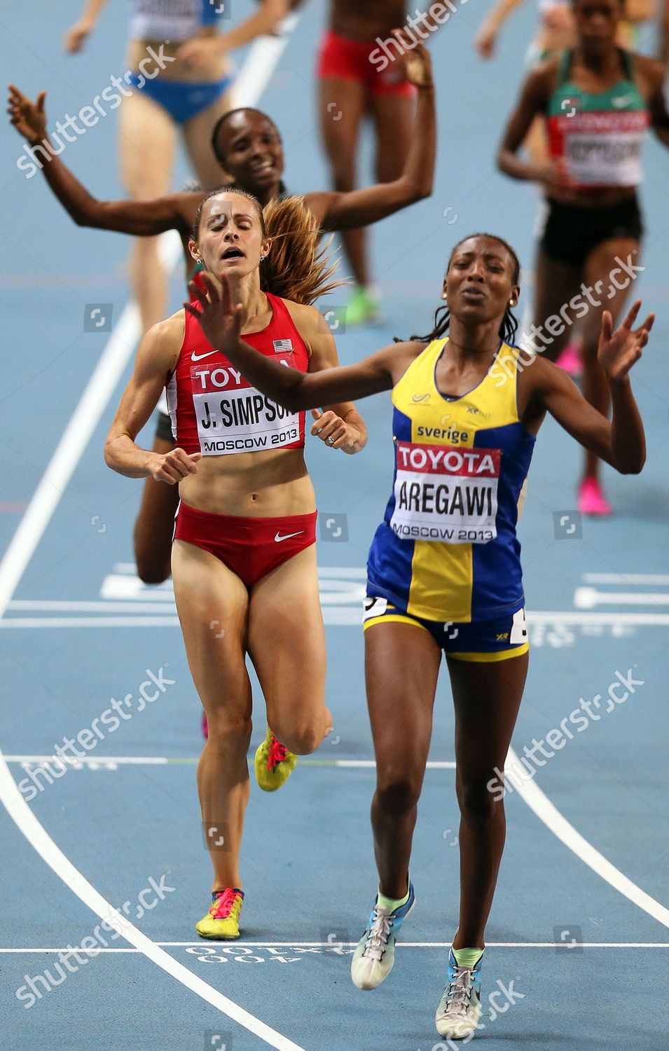 Swedens Abeba Aregawi R Celebrates After Editorial Stock Photo Stock