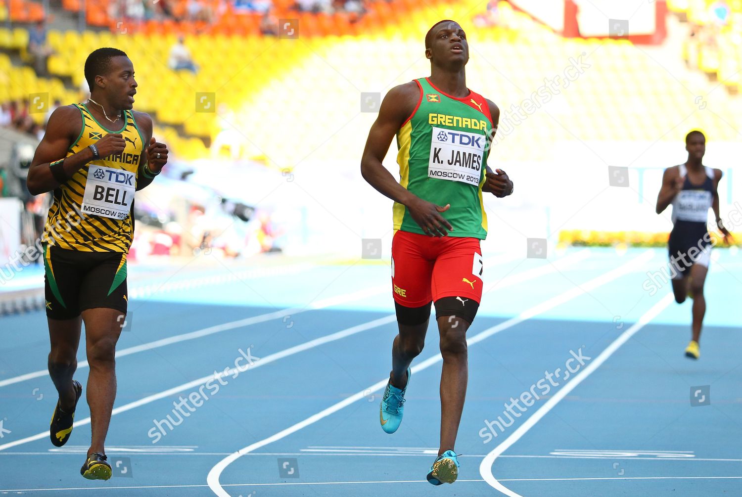 Jamaicas Javere Bell L Grenadas Kirani Editorial Stock Photo Stock