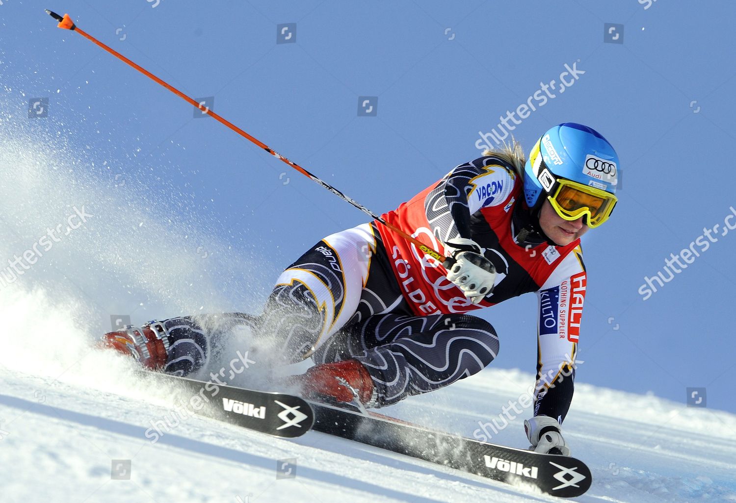 Finnish Skier Tanja Poutiainen On Her Editorial Stock Photo - Stock ...