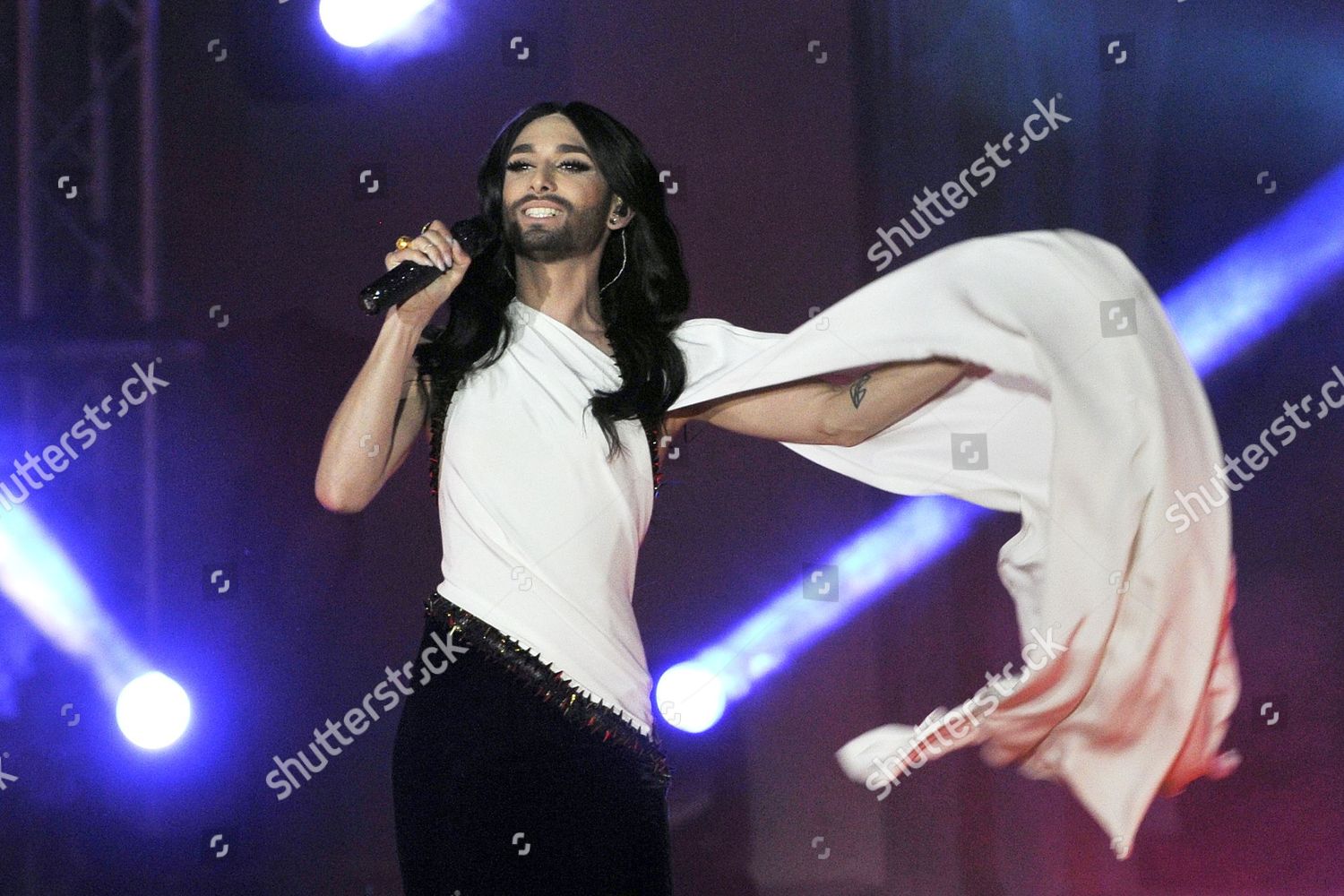 Austrian Singer Conchita Wurst During Opening Editorial Stock Photo ...