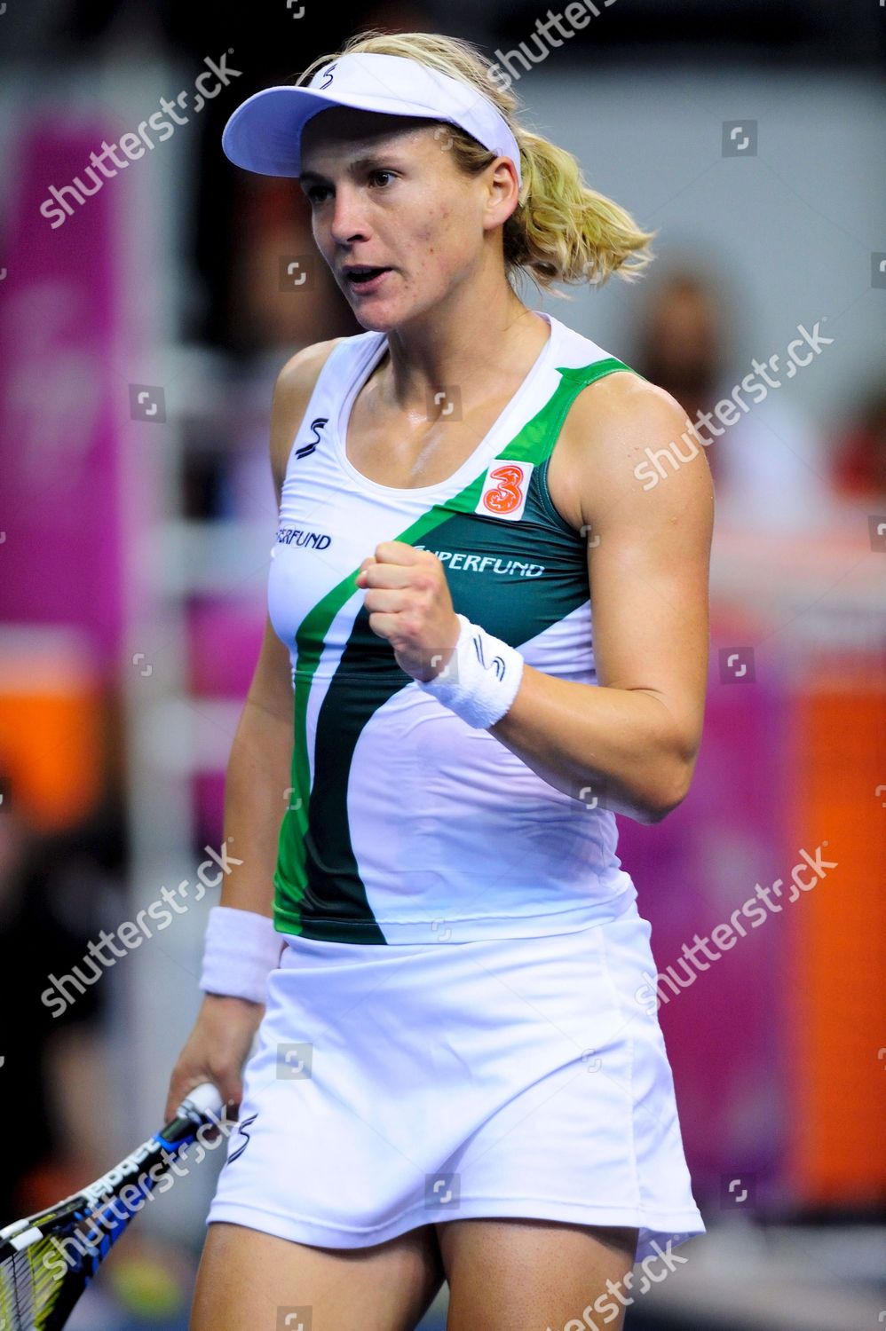 Austrias Sybille Bammer Celebrates Point Against Editorial Stock Photo ...