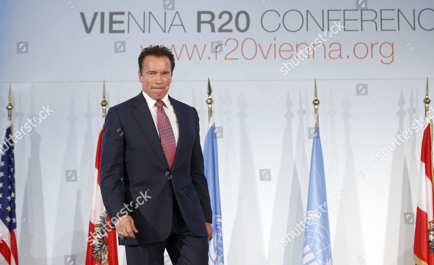 Former California Governor Actor Arnold Schwarzenegger Editorial Stock
