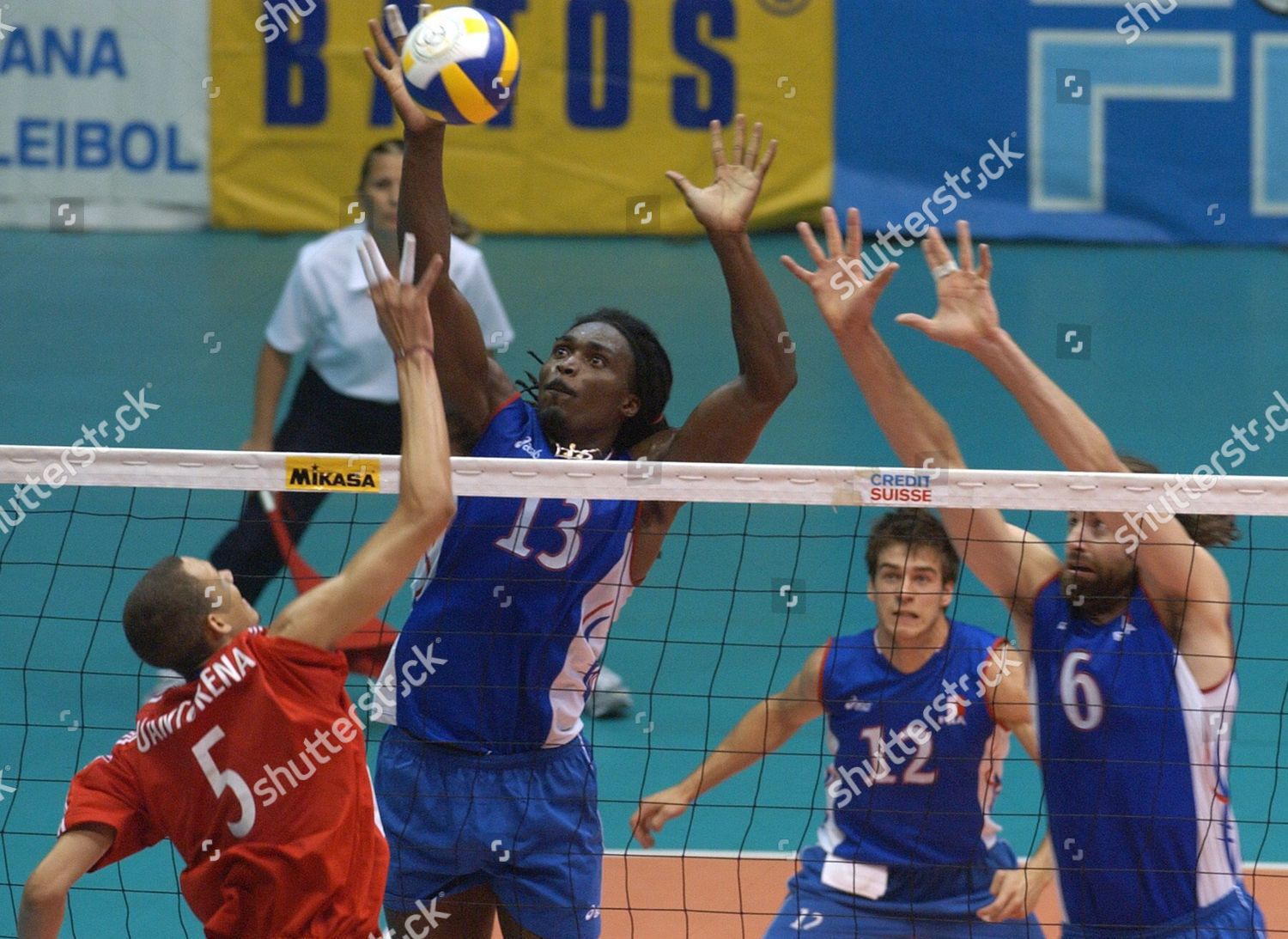 French Volleyball Players Gabriel Zobo C Editorial Stock Photo Stock