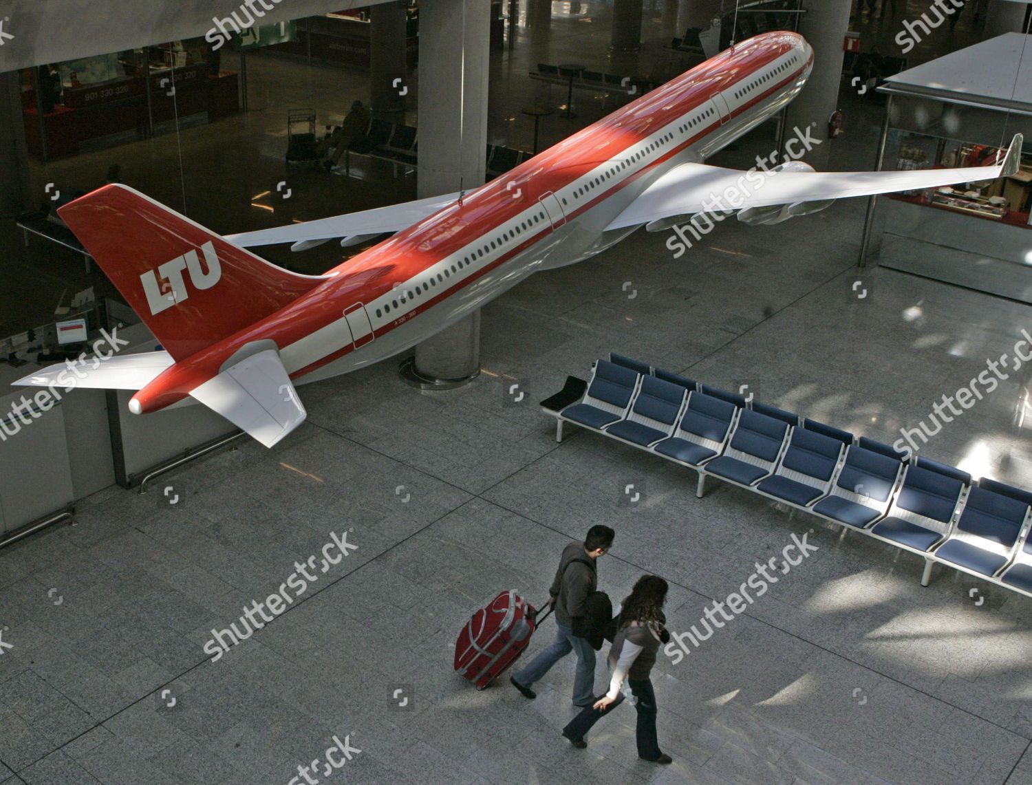 Replica German Airline Ltu Plane Hangs Ceiling Editorial Stock Photo Stock Image Shutterstock