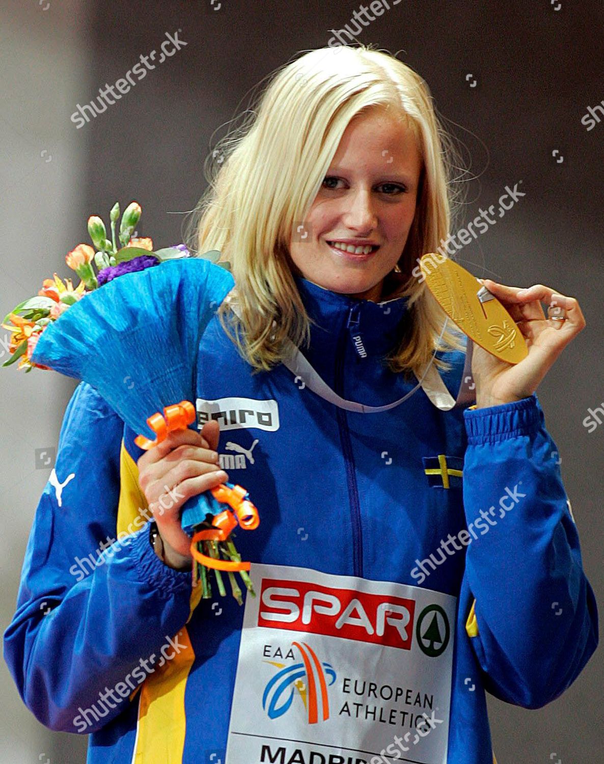 Swedish Athlete Carolina Kluft Shows Her Editorial Stock Photo - Stock ...