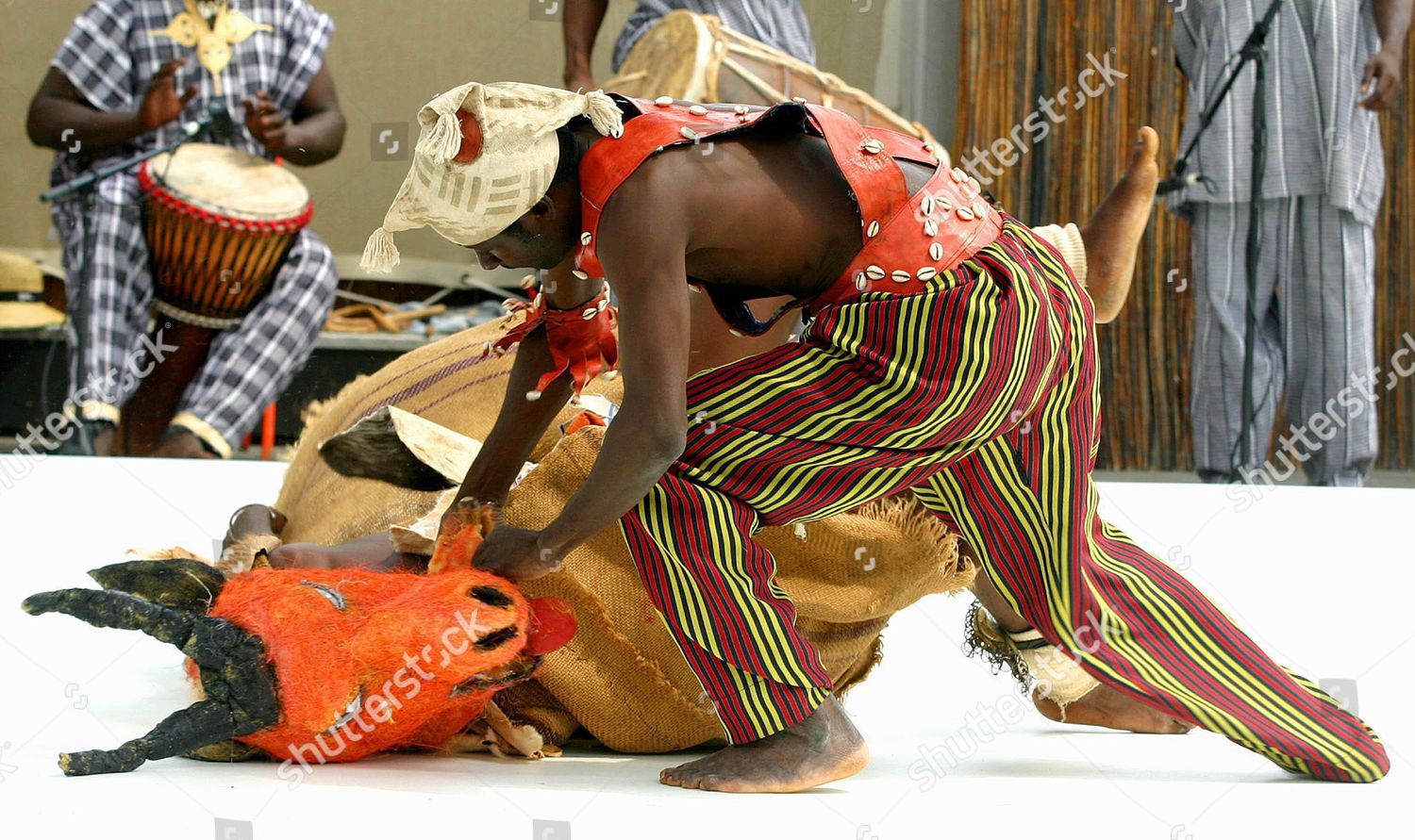Music Dance Group Burkina Faso Perform Editorial Stock Photo - Stock