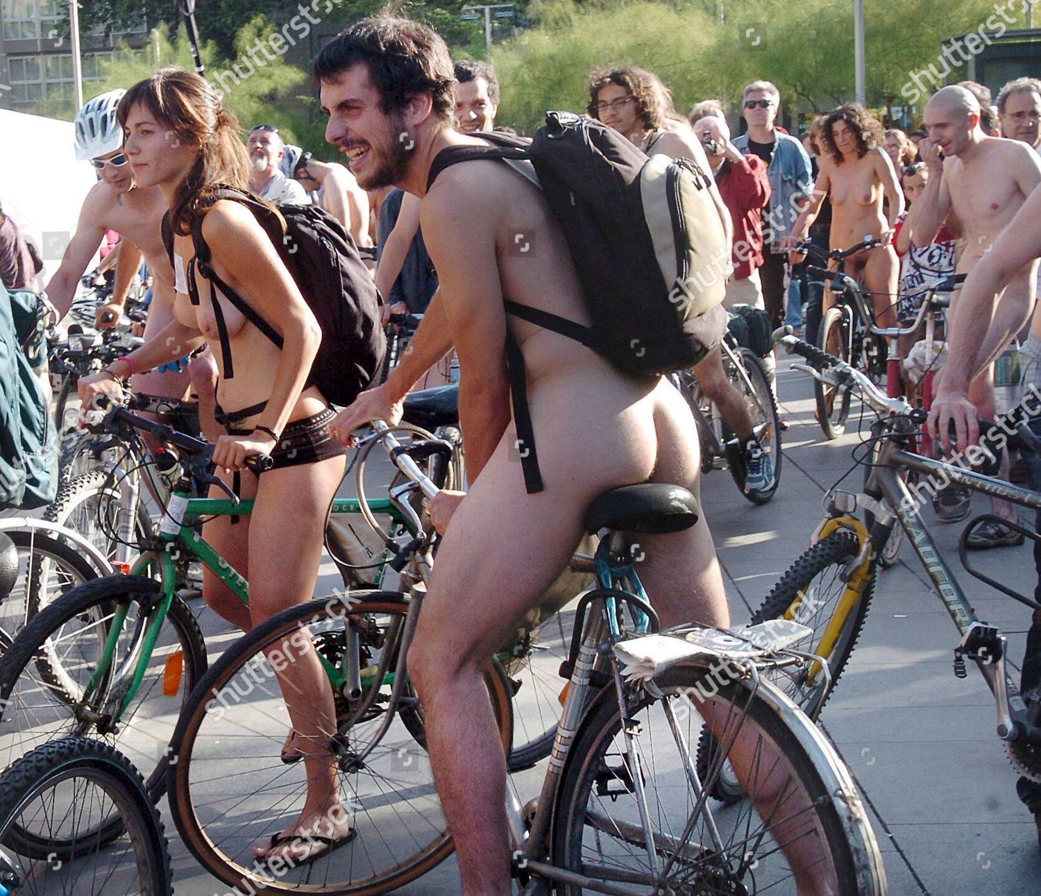 Naked People Participate Cycling March Show Editorial Stock Photo - Stock  Image | Shutterstock Editorial