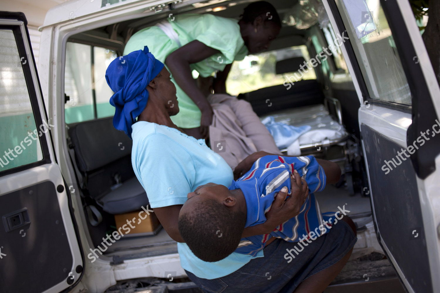 Two Women Hold Cholera Patient Local Editorial Stock Photo - Stock ...