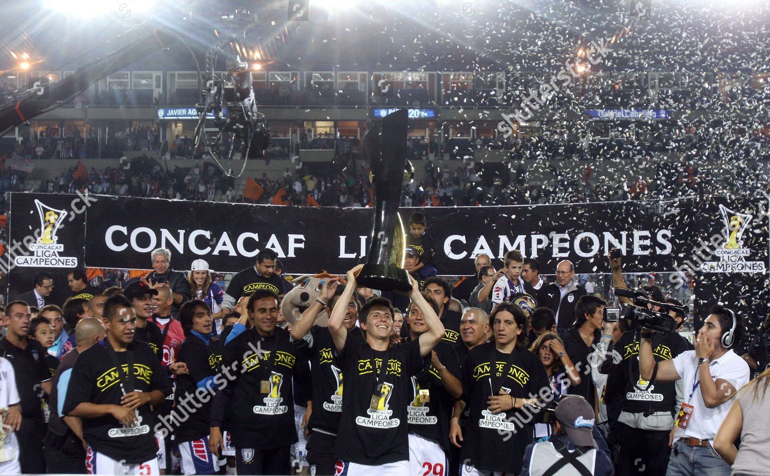 Pachuca Soccer Team Players Hold Trophee Editorial Stock Photo - Stock ...