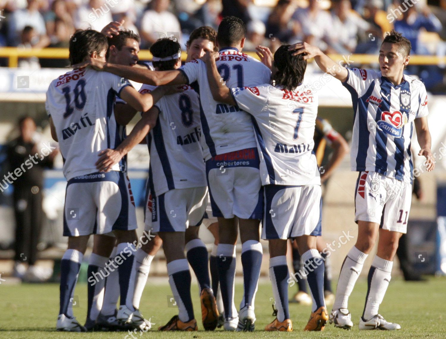 Players Pachuca Soccer Team Celebrate After Editorial Stock Photo ...