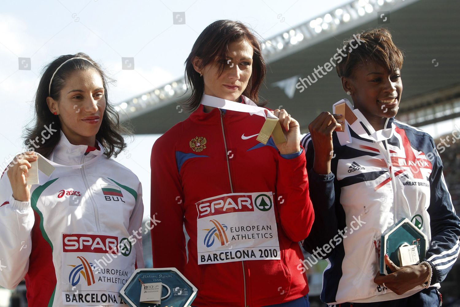 Lr Bulgarian Athlete Vania Stambolova Silver Editorial Stock Photo ...