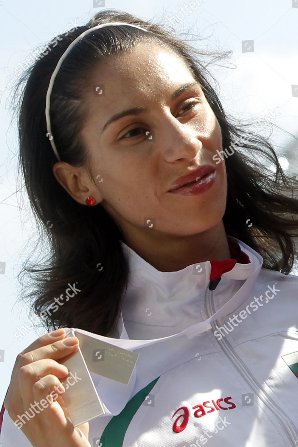 Bulgarian Athlete Silver Medalist Vania Stambolova Editorial Stock ...