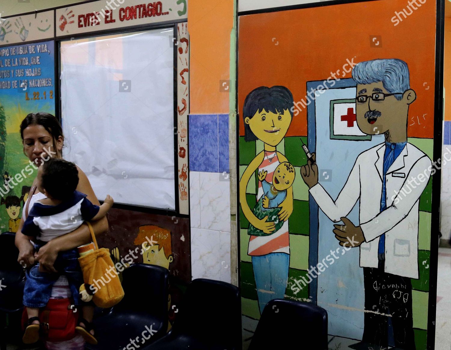 Paraguayan Patients Arrive Public Hospital Asuncion Editorial Stock