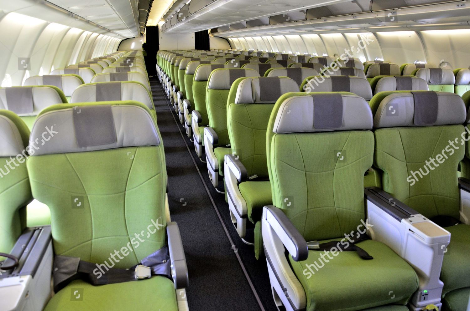 View Inside New Airbus A330300 Plane During Editorial Stock
