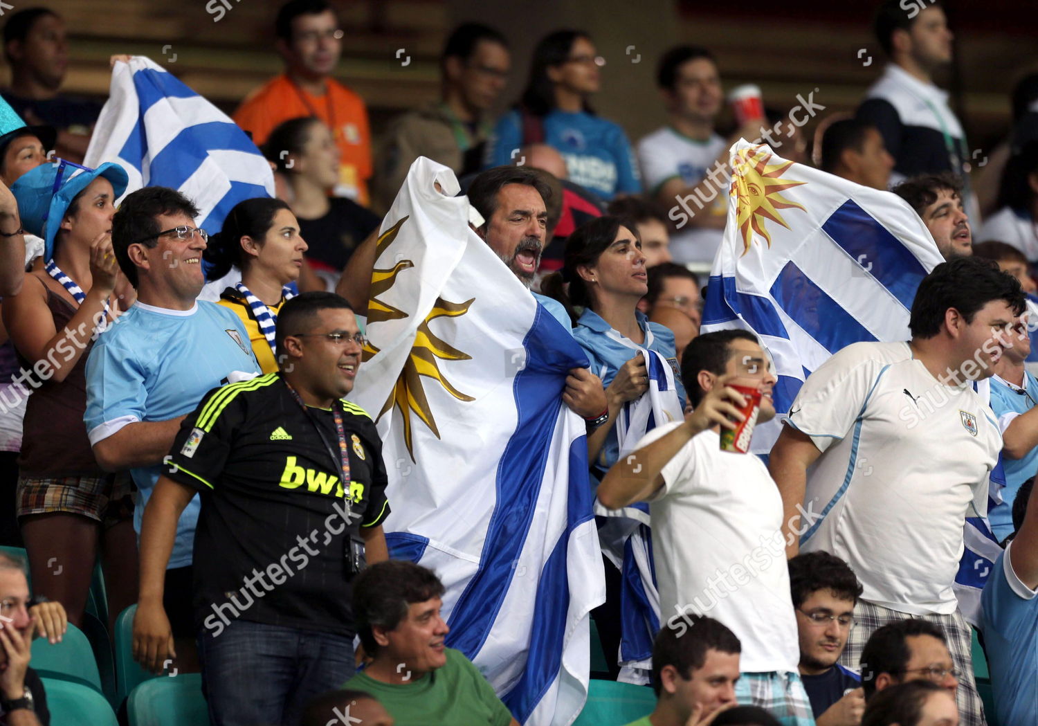 Uruguayan National Soccer Team Supporters Cheer Editorial Stock Photo Stock Image Shutterstock